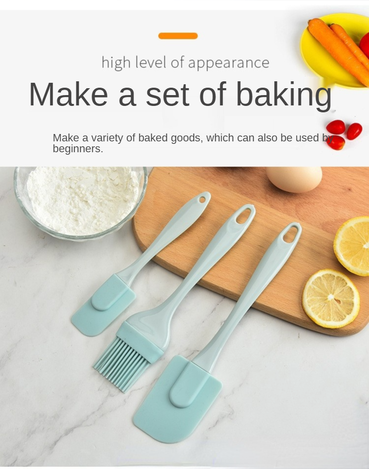 Besufy Non-stick Cake Butter Cream Spatula Oil Bread Scraper Baking Mixer  Silicone Tool 